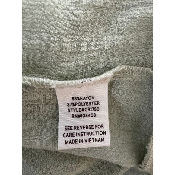 Blu Pepper Anthropologie | NWT Light Green Crepe Ruffle Tank Top | Size Small - Picture 8 of 10